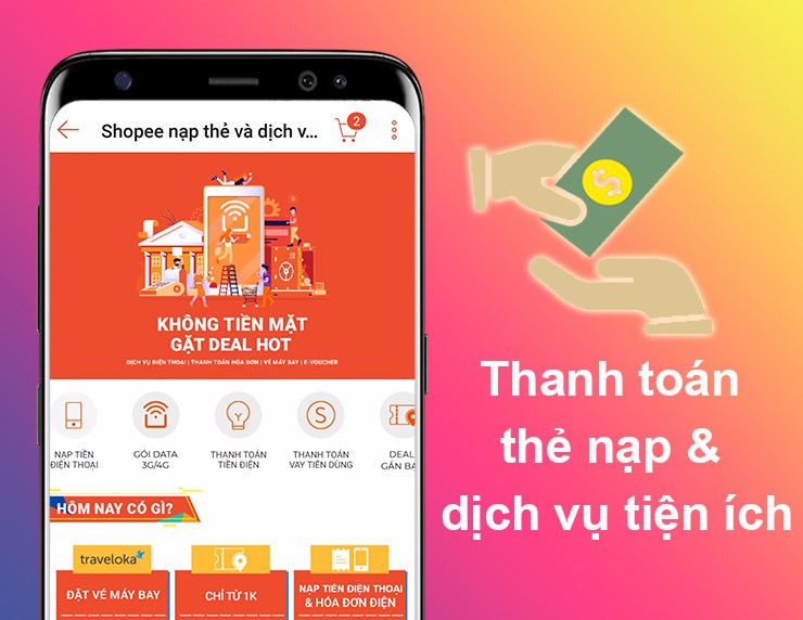 Thanh toán thẻ nạp và các dịch vụ tiện ích