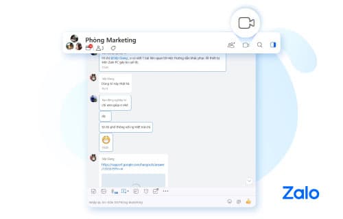 gọi nhóm trên zalo
