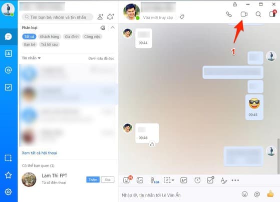 gọi nhóm trên zalo
